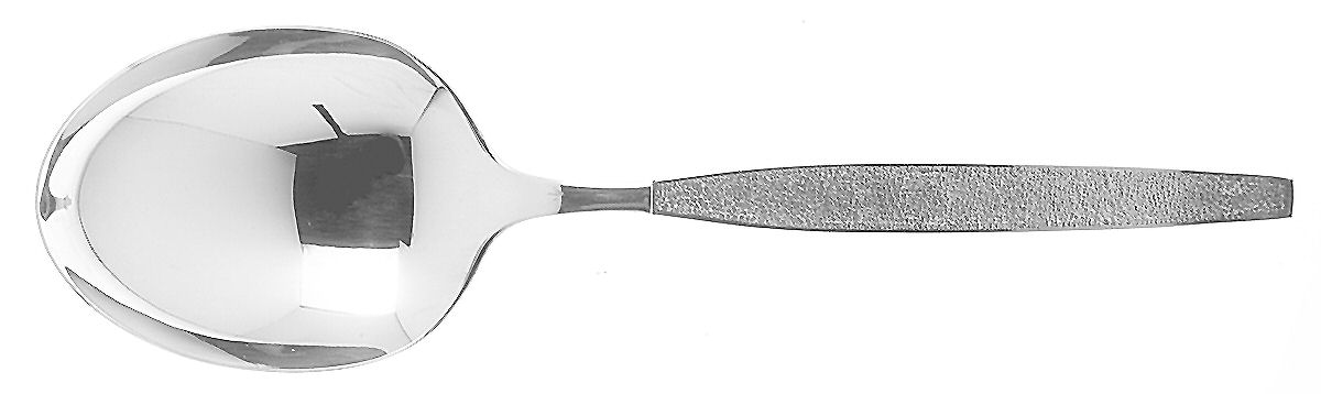 Silver Sands (Silverplate, 1966) Solid Smooth Casserole Spoon by Oneida Silver-1