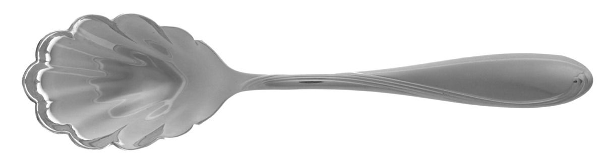Silver Scroll (Silverplate) Sugar Shell Spoon by Oneida Silver-1