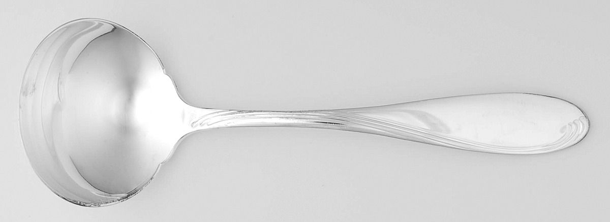 Silver Scroll (Silverplate) Solid Gravy Ladle by Oneida Silver-1