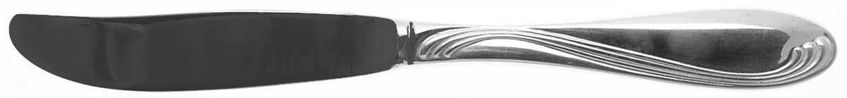 Silver Scroll (Silverplate) Modern Hollow Butter Spreader (Stainless) by Oneida Silver-1