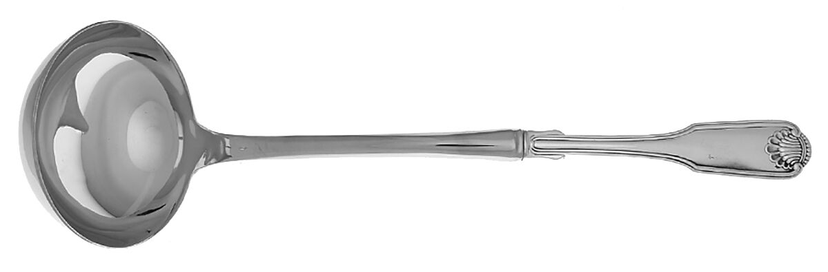 Silver Shell (Silverplate, 1978) Soup Ladle with Stainless Bowl HC by Oneida Silver-1