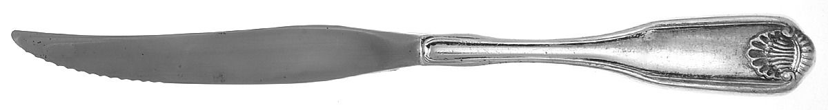 Silver Shell (Silverplate, 1978) Individual Solid Handle Steak Knife by Oneida Silver-1