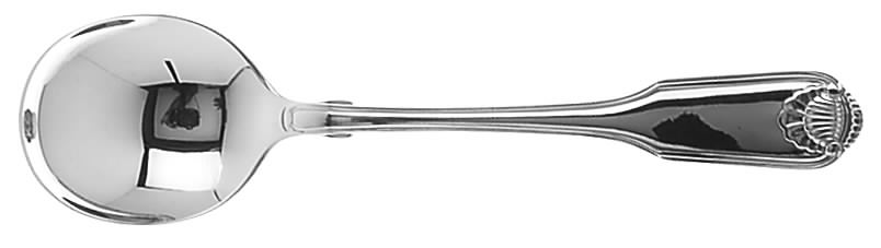 Silver Shell (Silverplate, 1978) Round Bowl Soup Spoon (Gumbo) by Oneida Silver-1