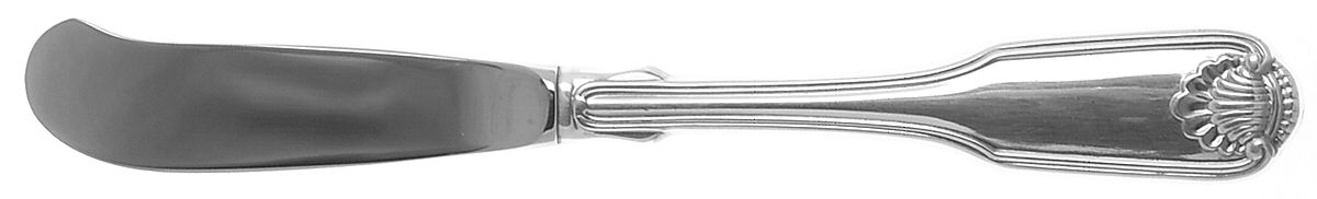 Silver Shell (Silverplate, 1978) Butter Spreader Hollow Hdl-Paddle/Stainless Blade by Oneida Silver-1