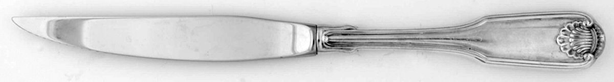 Silver Shell (Silverplate, 1978) Individual Steak Knife Hollow Handle by Oneida Silver-1
