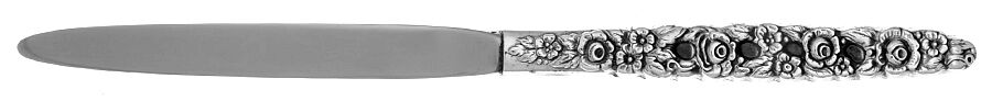 Silver Valentine (Silverplate, 1973) Letter Opener with Stainless Blade HC by Oneida Silver-1