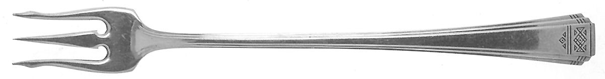 Skyline-Skycrest (Silverplate, 1930) Short Handle Pickle/Olive Fork by Oneida Silver-1