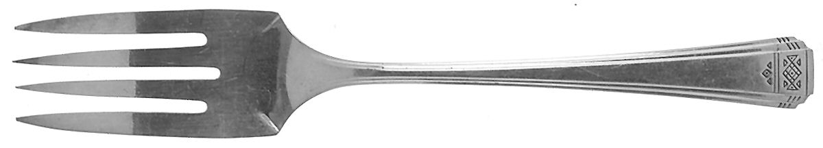 Skyline-Skycrest (Silverplate, 1930) Dessert Fork by Oneida Silver-1