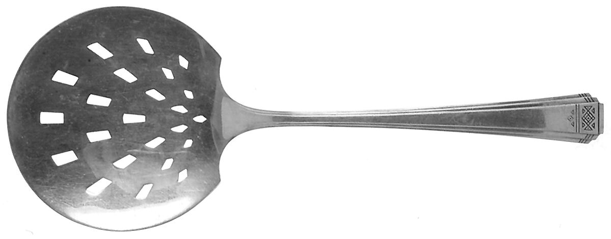 Skyline-Skycrest (Silverplate, 1930) Tomato Server, Solid Piece by Oneida Silver-1