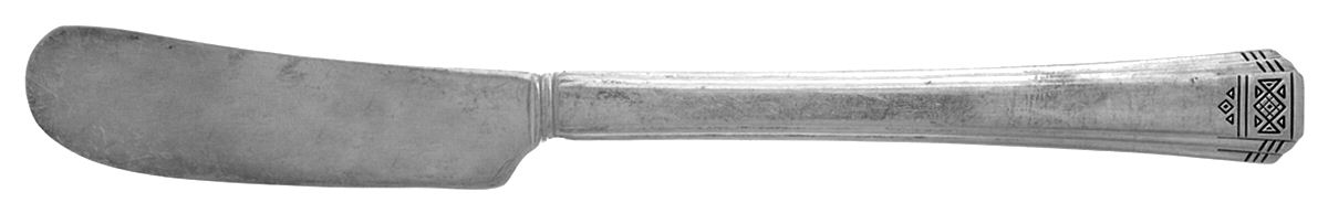 Skyline-Skycrest (Silverplate, 1930) Flat Handle Butter Spreader by Oneida Silver-1