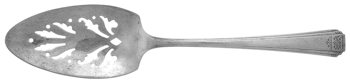 Skyline-Skycrest (Silverplate, 1930) Solid Pierced Pie Server by Oneida Silver-1