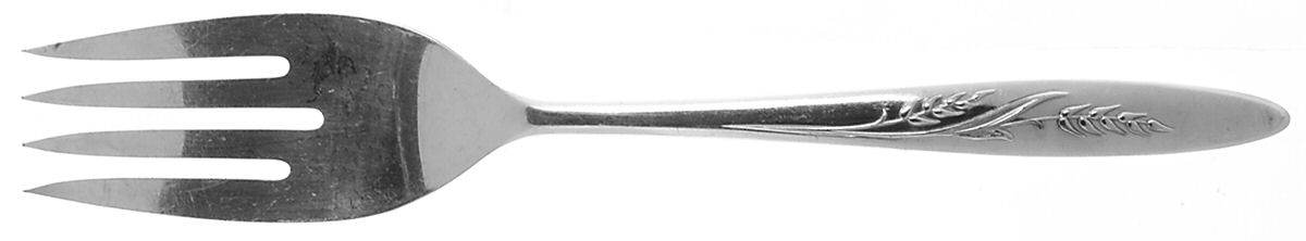 Song of Autumn (Silverplate, 1960) Medium Solid Cold Meat Serving Fork by Oneida Silver-1