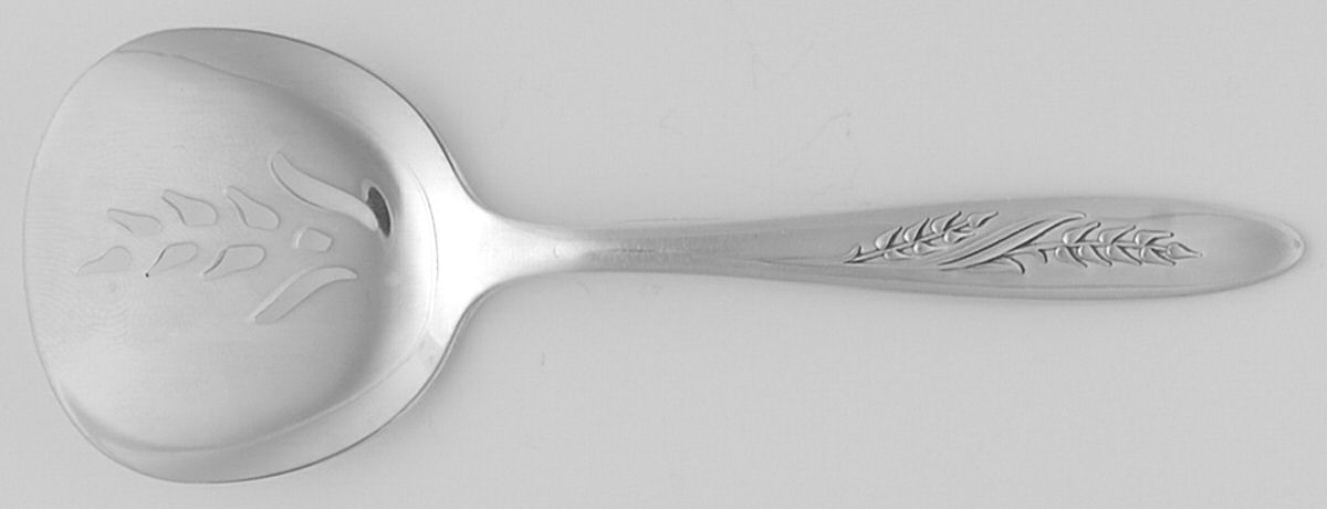 Song of Autumn (Silverplate, 1960) Solid Bon Bon Spoon by Oneida Silver-1