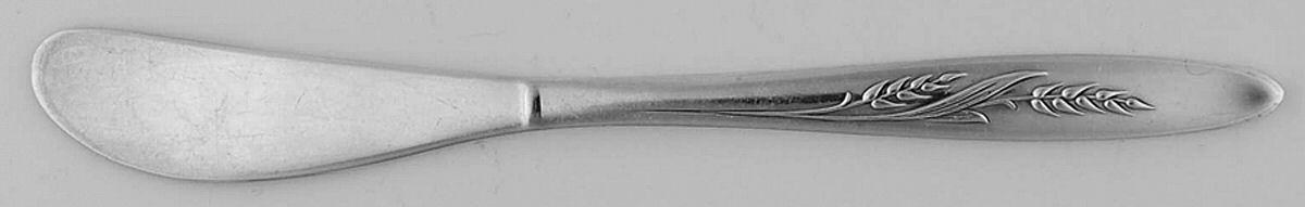 Song of Autumn (Silverplate, 1960) Flat Handle Butter Spreader by Oneida Silver-1