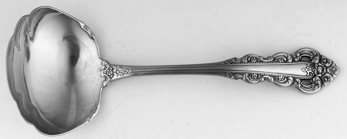 Southern Baroque (Stainless) Solid Gravy Ladle by Oneida Silver-1