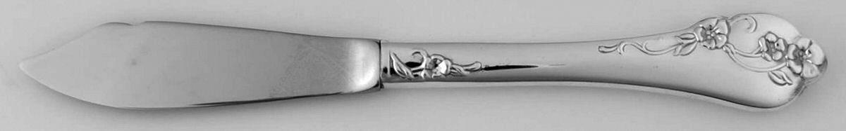 Southern Garden (Silverplate, 1989) Hollow Handle Master Butter Knife by Oneida Silver-1