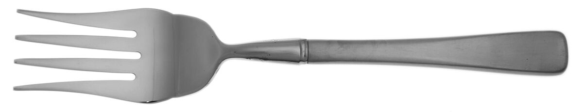 Solar II (Stainless) Cold Meat Fork Large, Stainless Tines HC by Oneida Silver-1