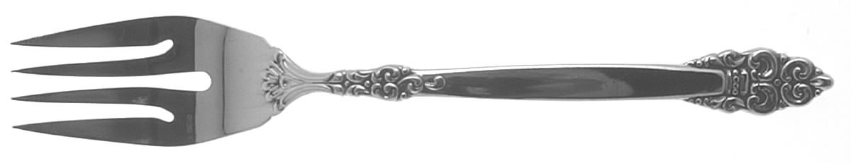 Spanish Crown (Silverplate, 1970) Individual Salad Fork by Oneida Silver-1