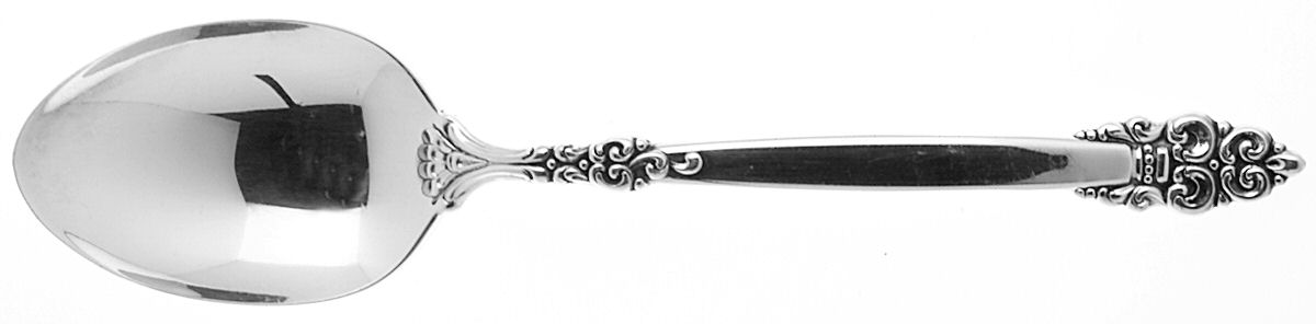 Spanish Crown (Silverplate, 1970) Tablespoon (Serving Spoon) by Oneida Silver-1