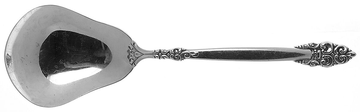 Spanish Crown (Silverplate, 1970) Solid Smooth Casserole Spoon by Oneida Silver-1