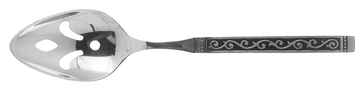 Spanish Court (Stainless) Pierced Tablespoon (Serving Spoon) by Oneida Silver-1