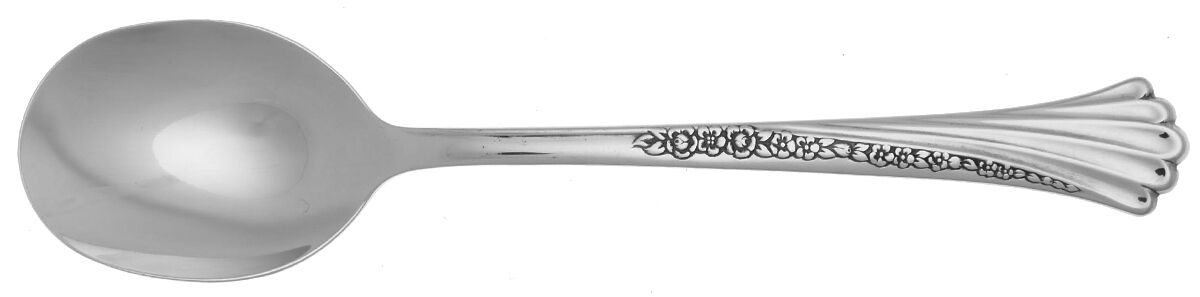 Spring Glen (Stainless) Round Bowl Soup Spoon (Cream Soup) HC by Oneida Silver-1
