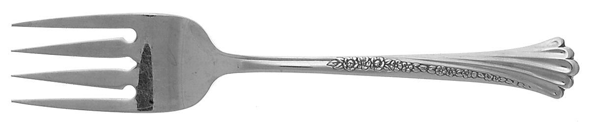 Spring Glen (Stainless) Medium Solid Cold Meat Serving Fork by Oneida Silver-1