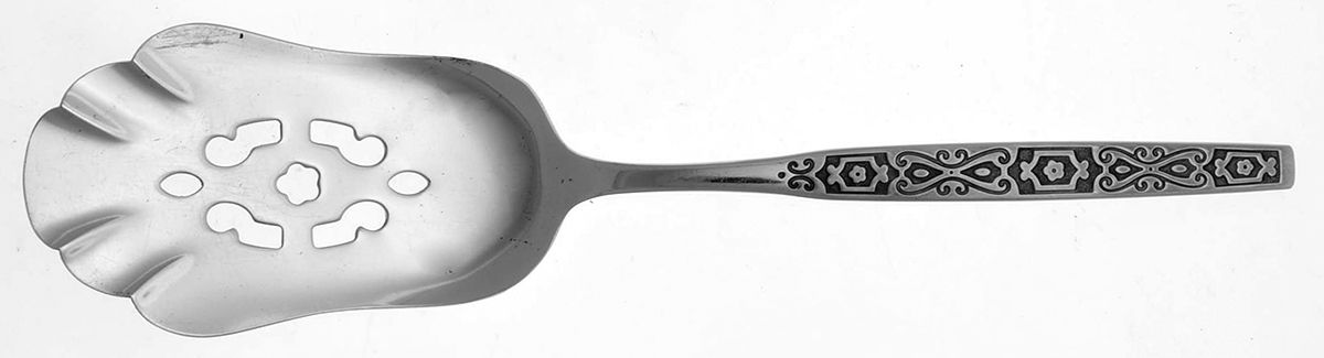 Spanish Mood (Stainless) Solid Pastry Server by Oneida Silver-1