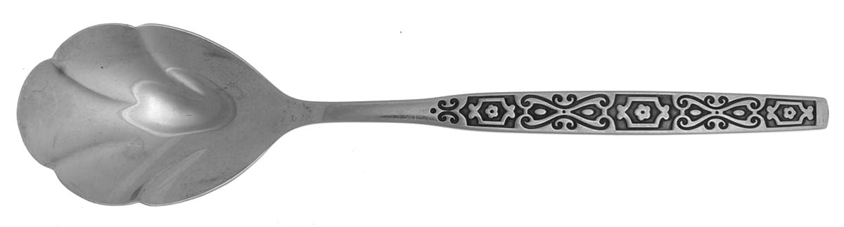 Spanish Mood (Stainless) Sugar Shell Spoon by Oneida Silver-1