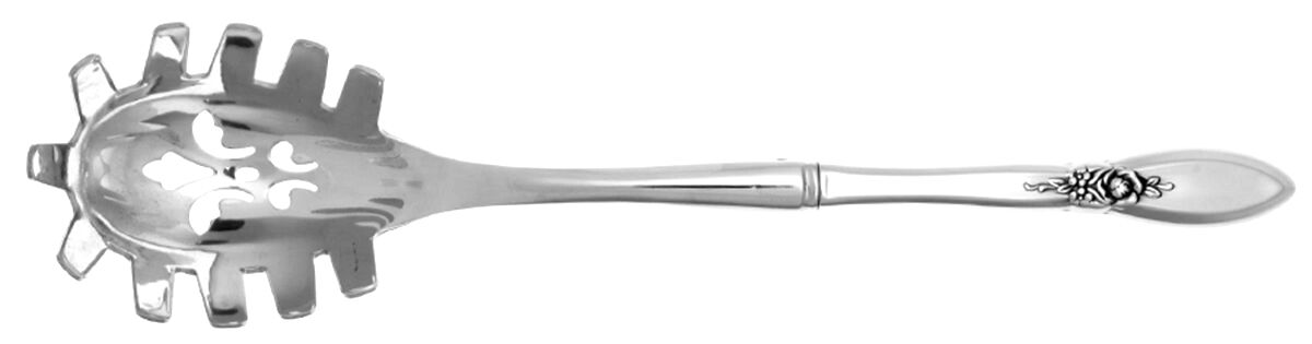 Spring Rose (Stainless) Pasta Server with Stainless Bowl HC by Oneida Silver-1