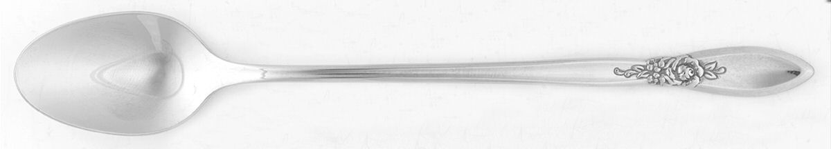 Spring Rose (Stainless) Iced Tea Spoon by Oneida Silver-1