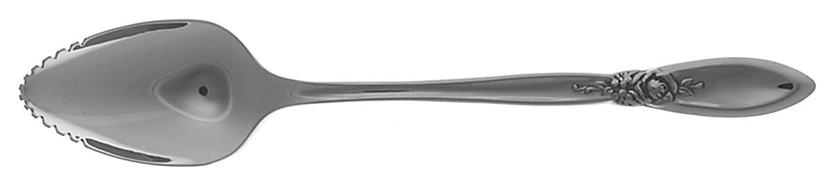 Spring Rose (Stainless) Fruit/Orange Spoon by Oneida Silver-1