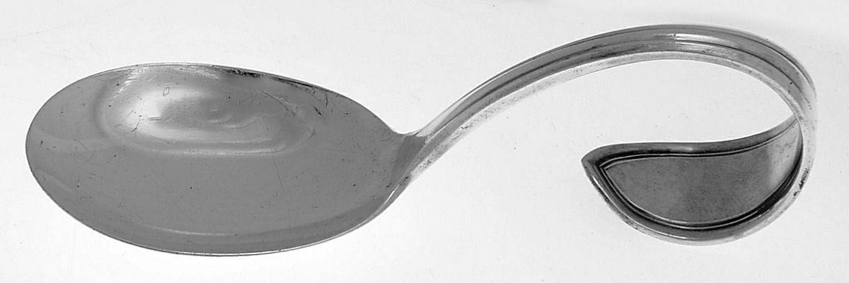Standish (Silverplate, 1914) Curved Handle Baby Spoon by Oneida Silver-1