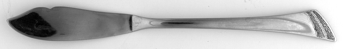 Stanza (Stainless) Flat Handle Master Butter Knife by Oneida Silver-1