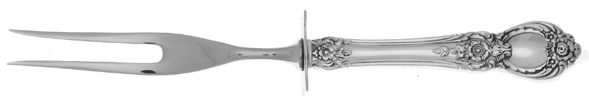 Stanton Hall (Sterling, 1951) Small Steak Carving Fork with Stainless Prongs by Oneida Silver-1