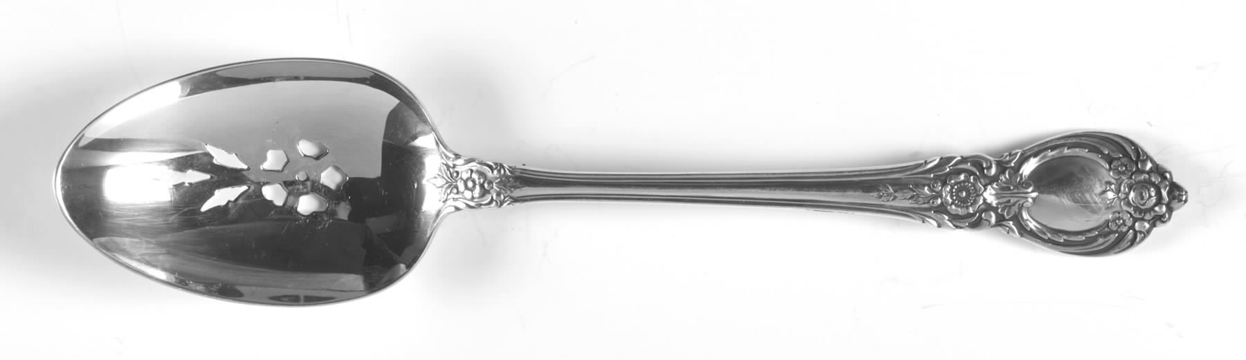 Stanton Hall (Sterling, 1951) Pierced Tablespoon (Serving Spoon) by Oneida Silver-1