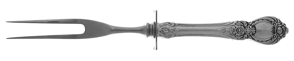 Stanton Hall (Sterling, 1951) Small Steak Carving Fork with Stainless Prongs by Oneida Silver-1