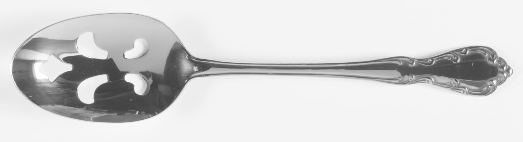 St. Louis (Stainless) Pierced Tablespoon (Serving Spoon) by Oneida Silver-1