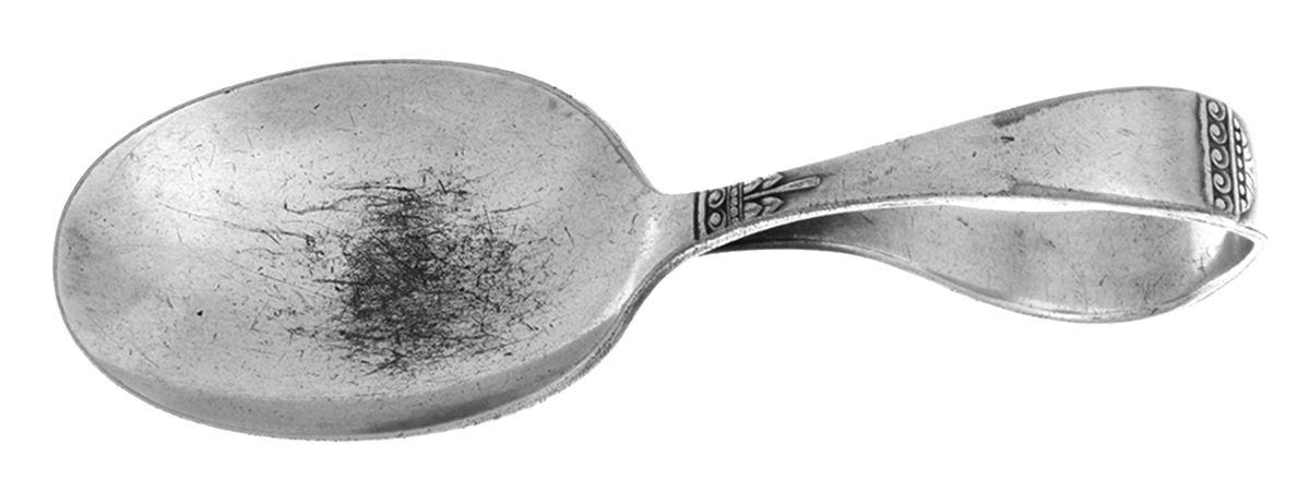 Surf Club (Silverplate, 1938) Curved Handle Baby Spoon by Oneida Silver-1