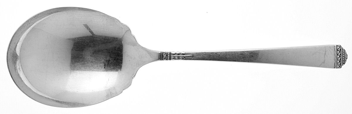 Surf Club (Silverplate, 1938) Solid Smooth Casserole Spoon by Oneida Silver-1