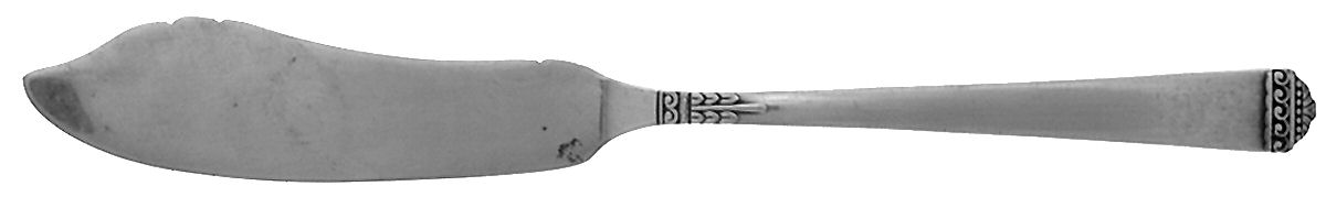 Surf Club (Silverplate, 1938) Flat Handle Master Butter Knife by Oneida Silver-1