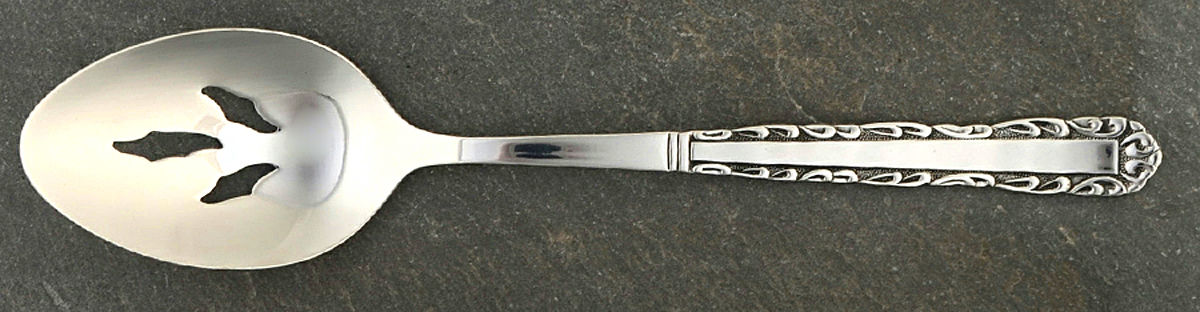 Surf Club (Stainless, Northland) Pierced Tablespoon (Serving Spoon) by Oneida Silver-1