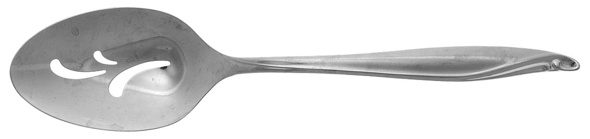 Surf Club (Stainless, Wm A Rogers) Pierced Tablespoon (Serving Spoon) by Oneida Silver-1