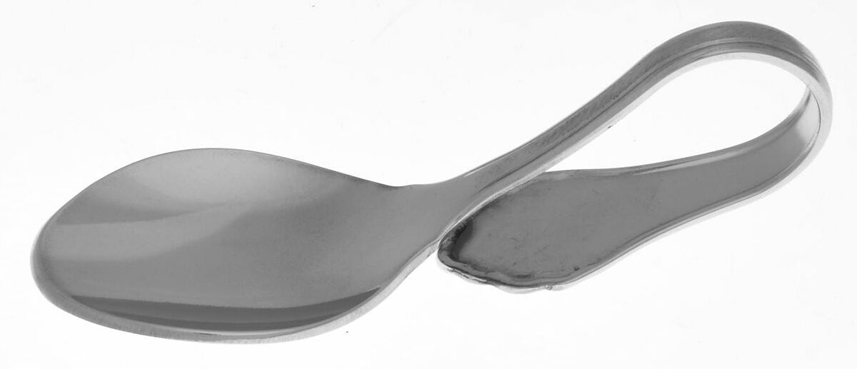 Summer Mist-Autumn Glow (Stainless) Baby Spoon with Curved Handle HC by Oneida Silver-1