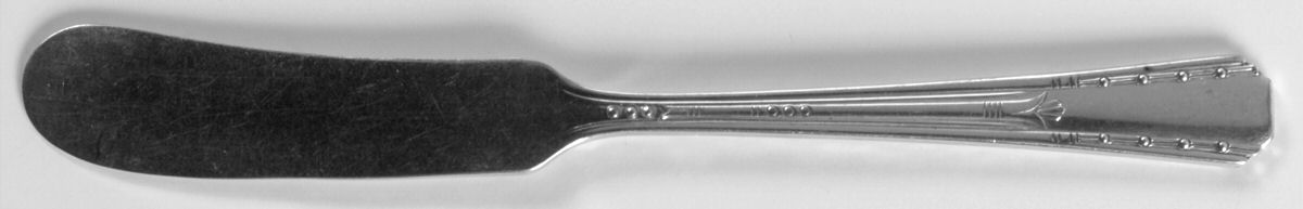 Sunrise (Silverplate, 1934) Flat Handle Butter Spreader by Oneida Silver-1