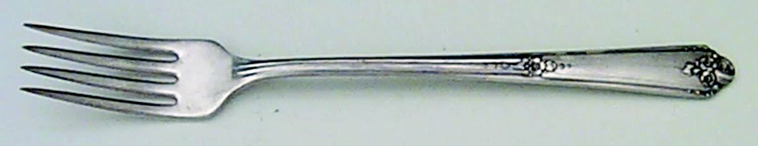 Sweet Briar (Silverplate, 1948) Grille Fork (Viande) by Oneida Silver-1