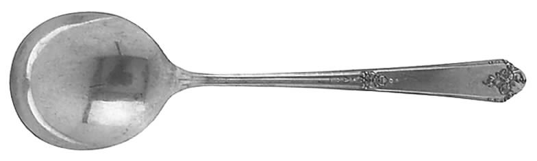 Sweet Briar (Silverplate, 1948) Round Bowl Soup Spoon (Gumbo) by Oneida Silver-1