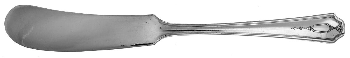 Sylvia-Bonita (Silverplate, 1932) Flat Handle Butter Spreader by Oneida Silver-1