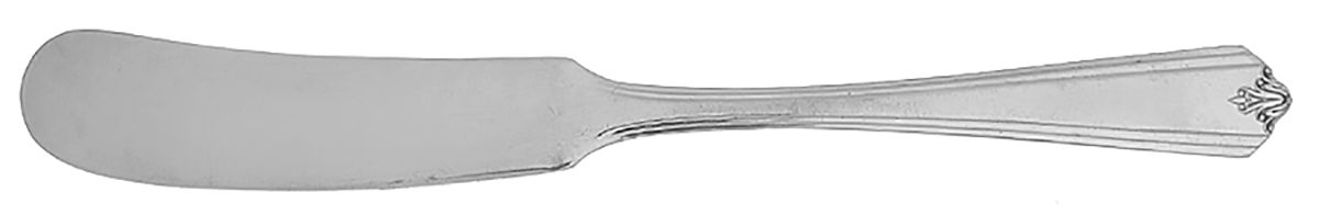Tempo (Silverplate, 1930) Flat Handle Butter Spreader by Oneida Silver-1