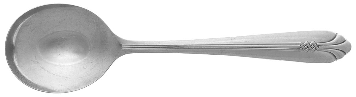 Tempo (Design, Stainless) Round Bowl Soup Spoon (Gumbo) by Oneida Silver-1